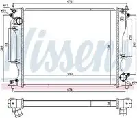 Радиатор кондиционера (конденсатор) NISSENS 646904
