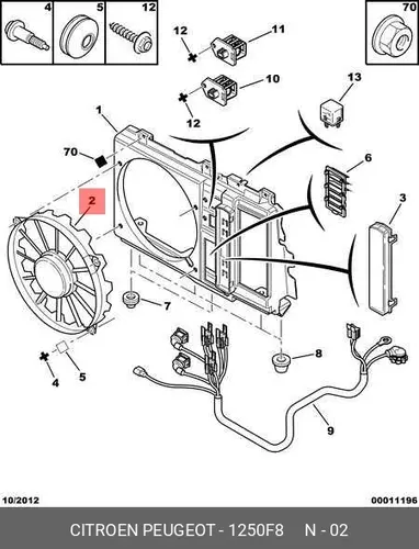 МОТОР ЭЛЕКТРОВЕНТИЛЯТОРА 500W 1250 F8 PSA