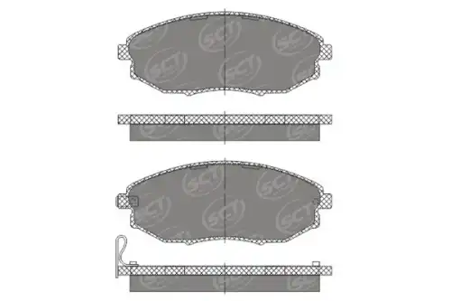 Тормозные колодки дисковые SCT SP 669