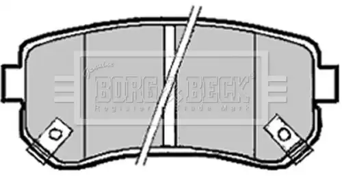 Тормозные колодки дисковые BORG&BECK BBP1924