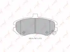Тормозные колодки дисковые LYNXAUTO BD-3610