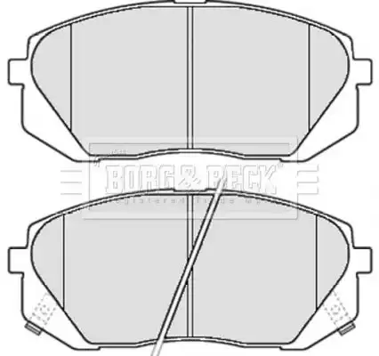 Тормозные колодки дисковые BORG&BECK BBP2081