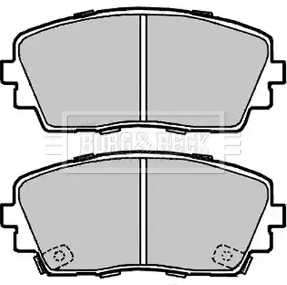 Тормозные колодки дисковые BORG&BECK BBP2332