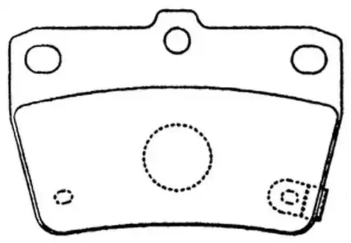 Тормозные колодки дисковые FIT FP1051