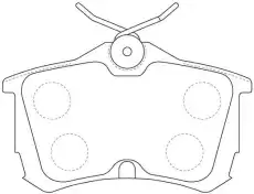 Тормозные колодки дисковые FIT FP8183