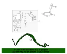 Шланг ГУР MAZDA BP4L3247YM