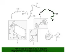 Трубка компрессора кондиционера CC29614G0B MAZDA