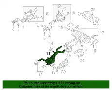 передний глушитель 7L6253209AE VAG