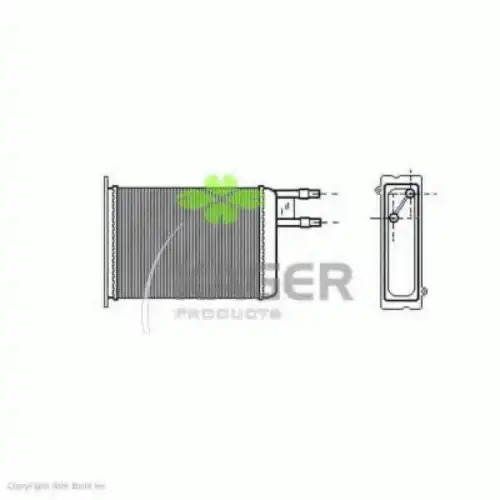 Радиатор печки KAGER 32-0021