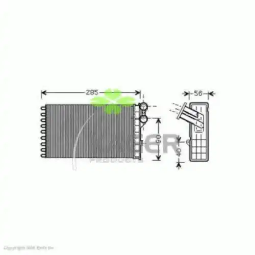 Радиатор печки KAGER 32-0145