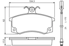 Тормозные колодки дисковые BOSCH 0 986 494 533
