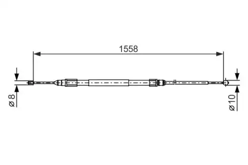 ТОРМОЗНОЙ ТРОС 1 987 482 368 BOSCH
