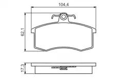 Тормозные колодки дисковые BOSCH 0 986 495 214
