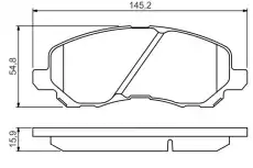 Тормозные колодки дисковые BOSCH 0 986 495 253
