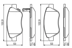 Тормозные колодки дисковые BOSCH 0 986 495 237