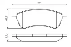 Тормозные колодки дисковые BOSCH 0 986 495 254