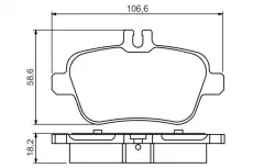 Тормозные колодки дисковые BOSCH 0 986 495 348
