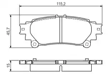 Тормозные колодки дисковые BOSCH 0 986 495 174