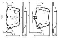 Тормозные колодки дисковые BOSCH 0 986 494 658