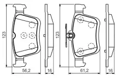 Тормозные колодки дисковые BOSCH 0 986 494 659
