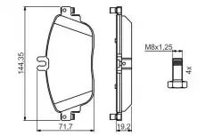 Тормозные колодки дисковые BOSCH 0 986 494 662
