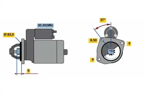Стартер BOSCH 0 001 139 005