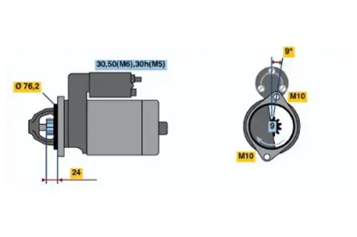 Стартер BOSCH 0 001 109 427