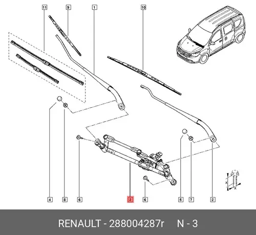 288004287R Деталь RENAULT