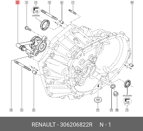 RENAULT 306206822R
