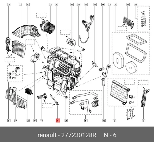 Датчик температуры автомобильный RENAULT 277230128R