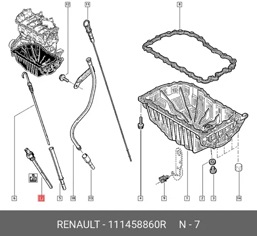 Датчик ABS RENAULT 111458860R
