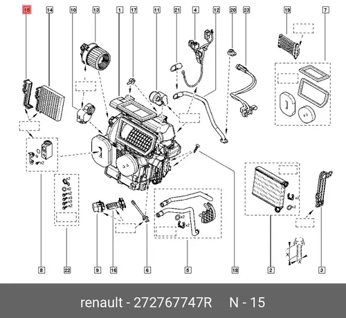 Салонный фильтр RENAULT 272767747R