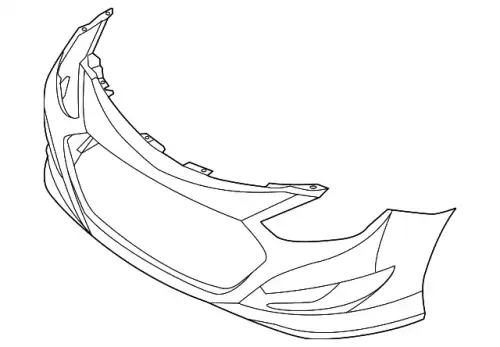 бампер 865114R000 HYUNDAI