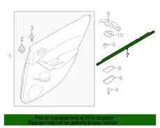 Уплотнитель двери MAZDA GHK172821D