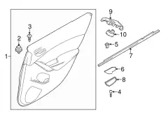 Уплотнитель двери MAZDA GHK172821D