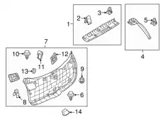  TRIM(R),LIFT GATE-SI KD4568940A MAZDA