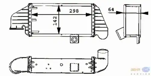 Интеркулер HELLA 8ML 376 723-071