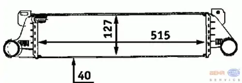 Интеркулер HELLA 8ML 376 723-091