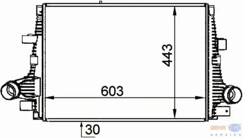 Интеркулер HELLA 8ML 376 765-061