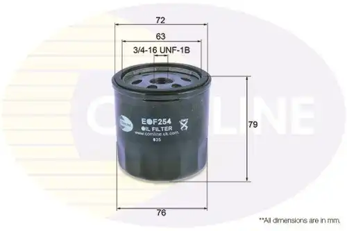 Фильтр масляный COMLINE EOF254