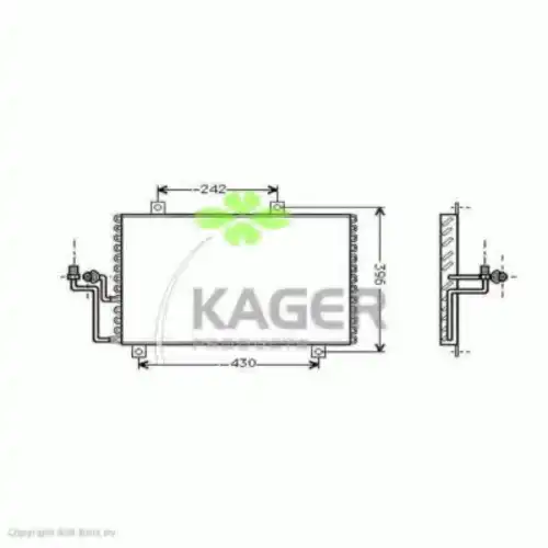 Радиатор кондиционера (конденсатор) KAGER 94-5024