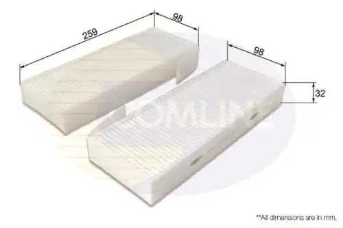 Салонный фильтр COMLINE EKF370-2