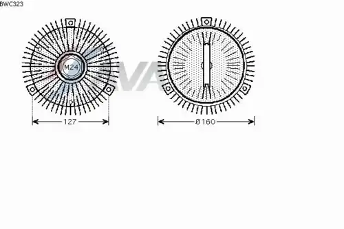 муфта вентил.!\ BMW E46/E36/E39/E34/E38 2.0-3.2 89> BWC323 AVA