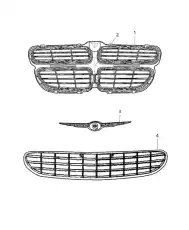 Решетка радиатора CHRYSLER 04805892AC
