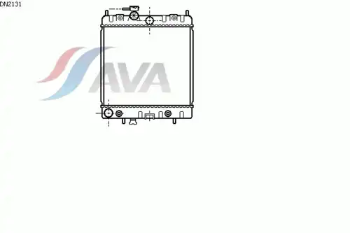 Радиатор системы охлаждения двигателя AVA DN2131