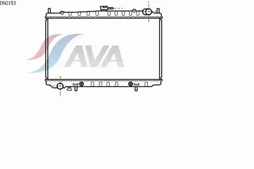 Радиатор системы охлаждения двигателя AVA DN2153