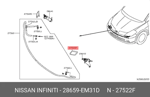 Защита фар NISSAN 28659EM31D