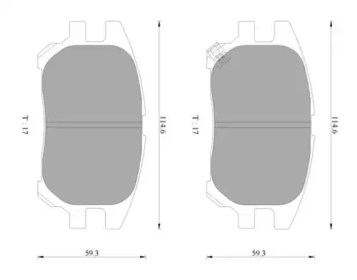 Тормозные колодки дисковые BOSCH 0 986 AB2 365