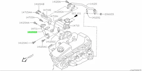 ПРОКЛАДКА 147192W203 NISSAN