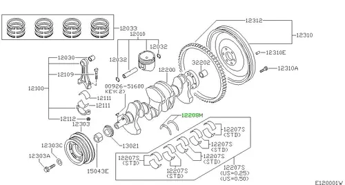 КОЛЬЦО СТОПОРНОЕ 1228071J25 NISSAN